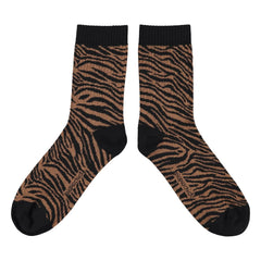 Piupiuchick - Zebra Çorap | Siyah
