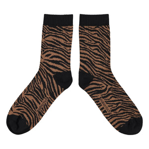Piupiuchick - Zebra Çorap | Siyah