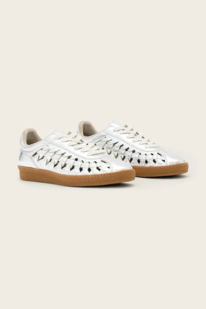 AllSaints Velma Woven Sneaker kadın deri spor ayakkabı
