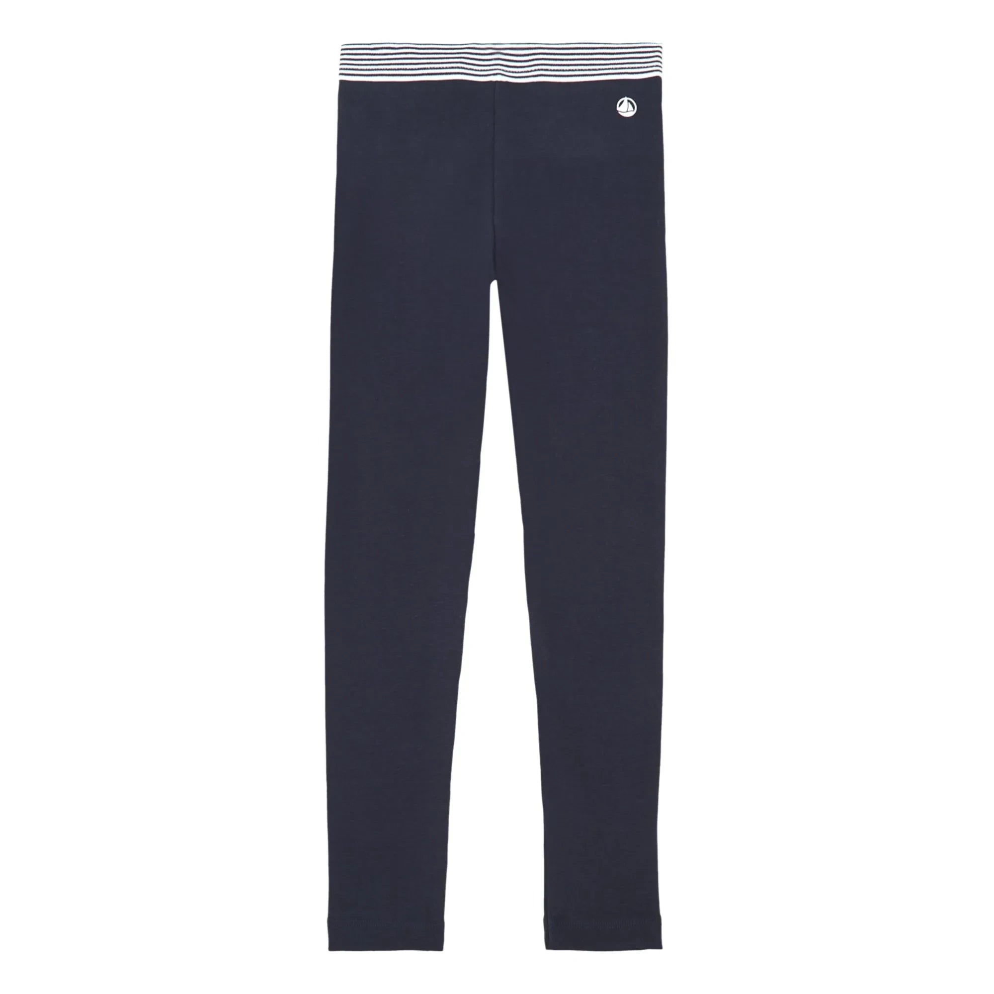 Petit Bateau - Striped Waistband Leggings | Navy Blue