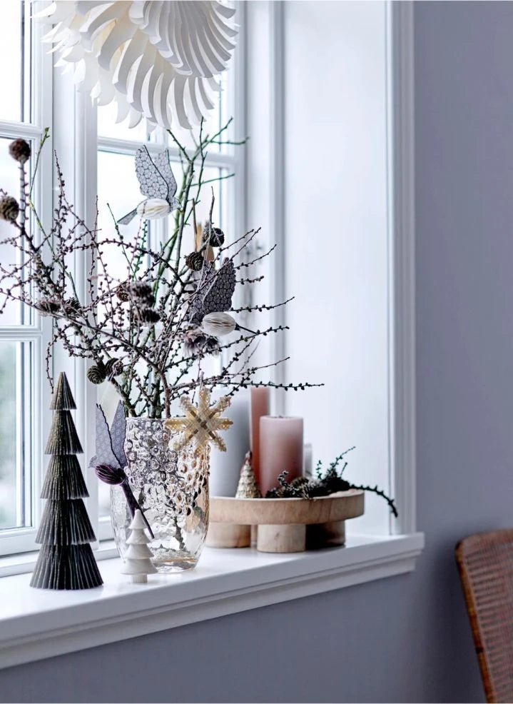 Bloomingville - Rattan Snowflake Christmas Decoration - Set of 3