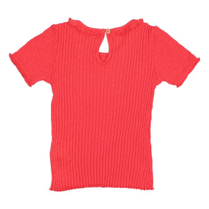 Búho - Ribbed T-shirt Organic cotton | Red