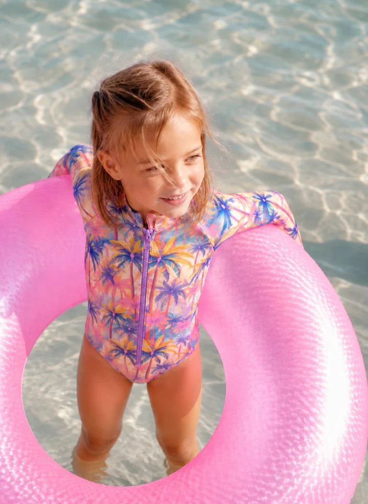 Lison Paris - Malibu UV-Protected One-Piece Swimsuit, Made from Recycled Fibers | Pink