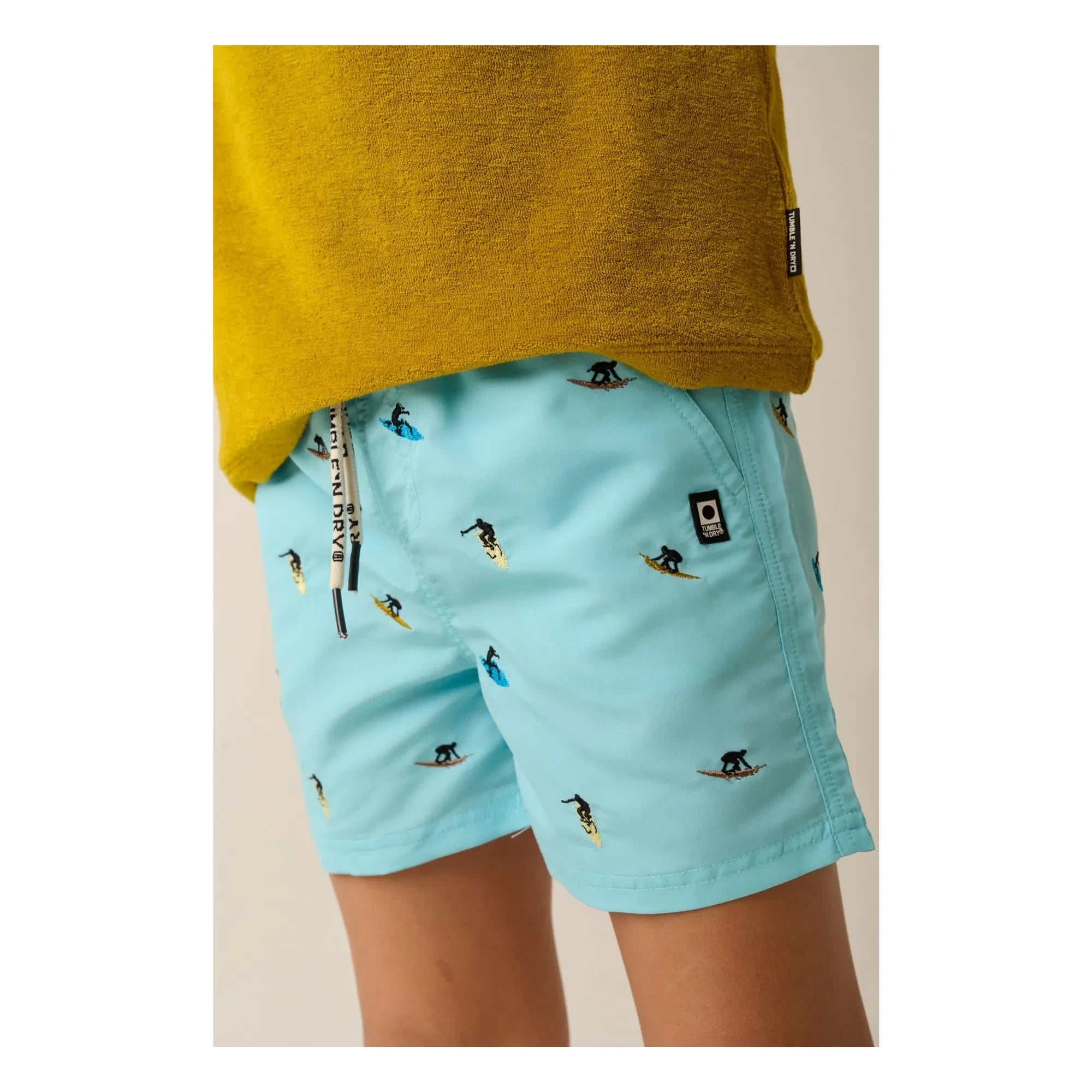 Tumble N'Dry - Surfing Recycled Fiber Swim Shorts | Light Blue