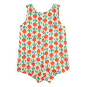 Bobo Choses - Turnip Organic Cotton Muslin Romper | Ecru