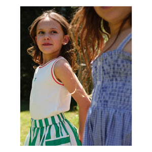 Goldie + Ace - Striped Pocket Skirt | Green