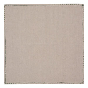 House of Capricorn - Viana embroidered placemat and napkin set | Green