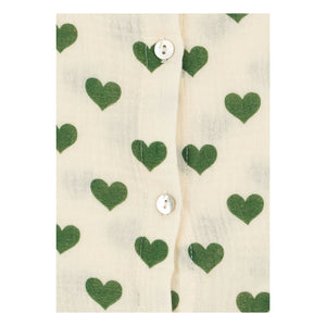 Konges Sløjd - Coco Hearts Organic Cotton Top | Ecru