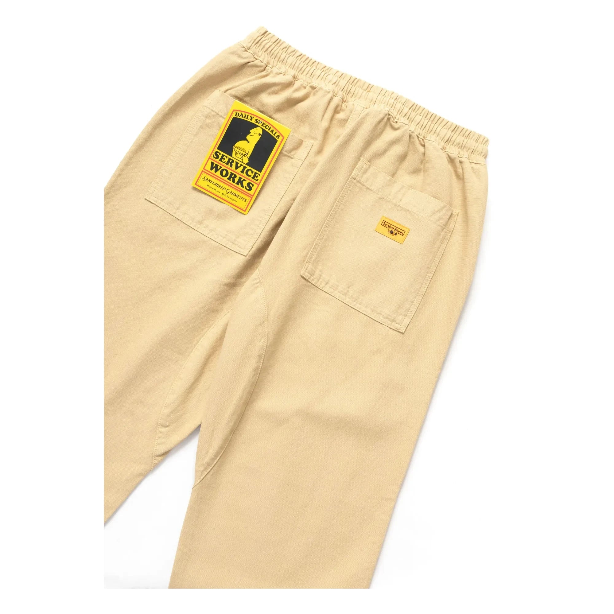 Service Works - Classic Canvas Chef Organic Cotton Trousers | Beige