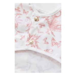 Tartine et Chocolat - Toile de Jouy Printed Sleeveless Bib | Peach
