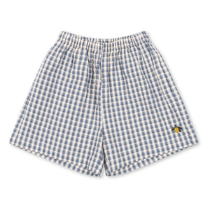 Konges Sløjd - Kim Organic Cotton Check Shorts | Blue