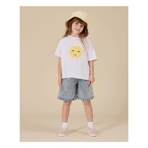 Goldie + Ace - Exclusive Goldie+Ace x Smallable - Oversized Sun T-Shirt | White