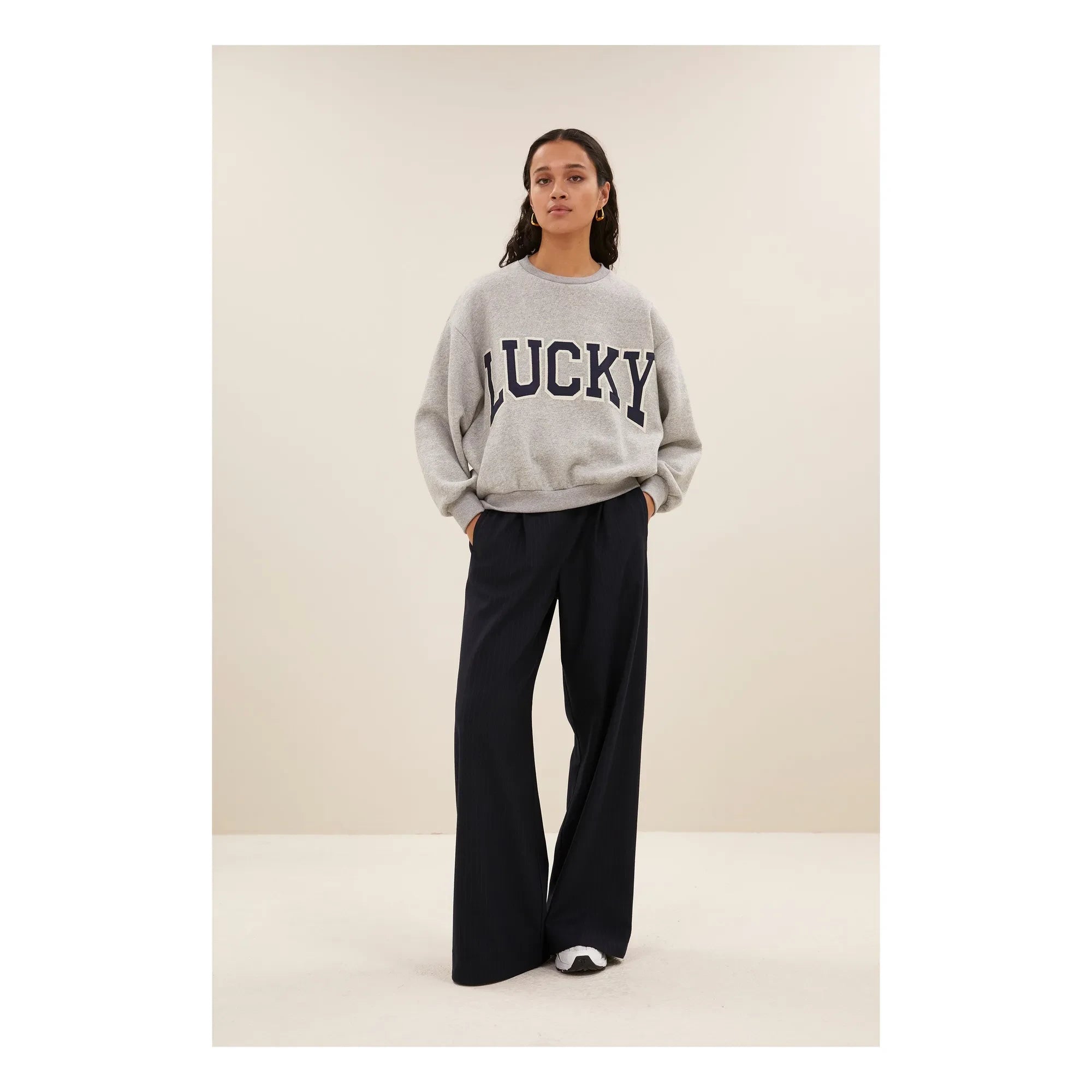 By Bar - Bibi Patchwork Sweatshirt | Gray Melange