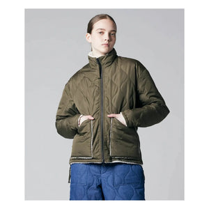 Taion - Military Reversible Stand Collar Jacket | Khaki