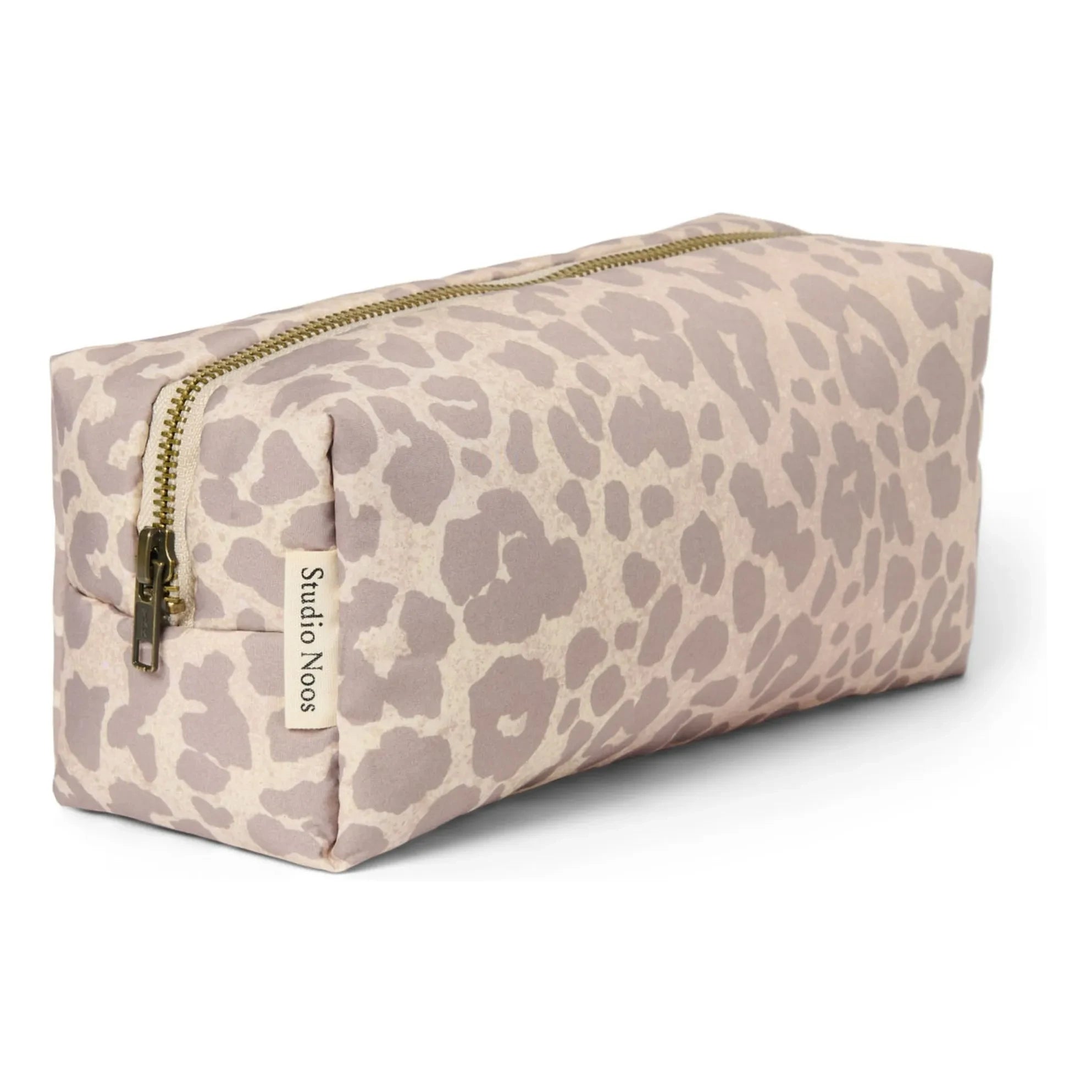 Studio Noos - Fluffy Leopard toiletry bag | Beige