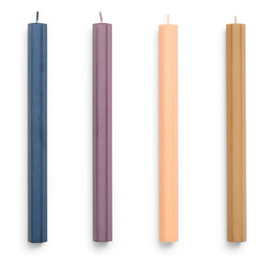 Hay - Hexagonal Dark Candles - Set of 4