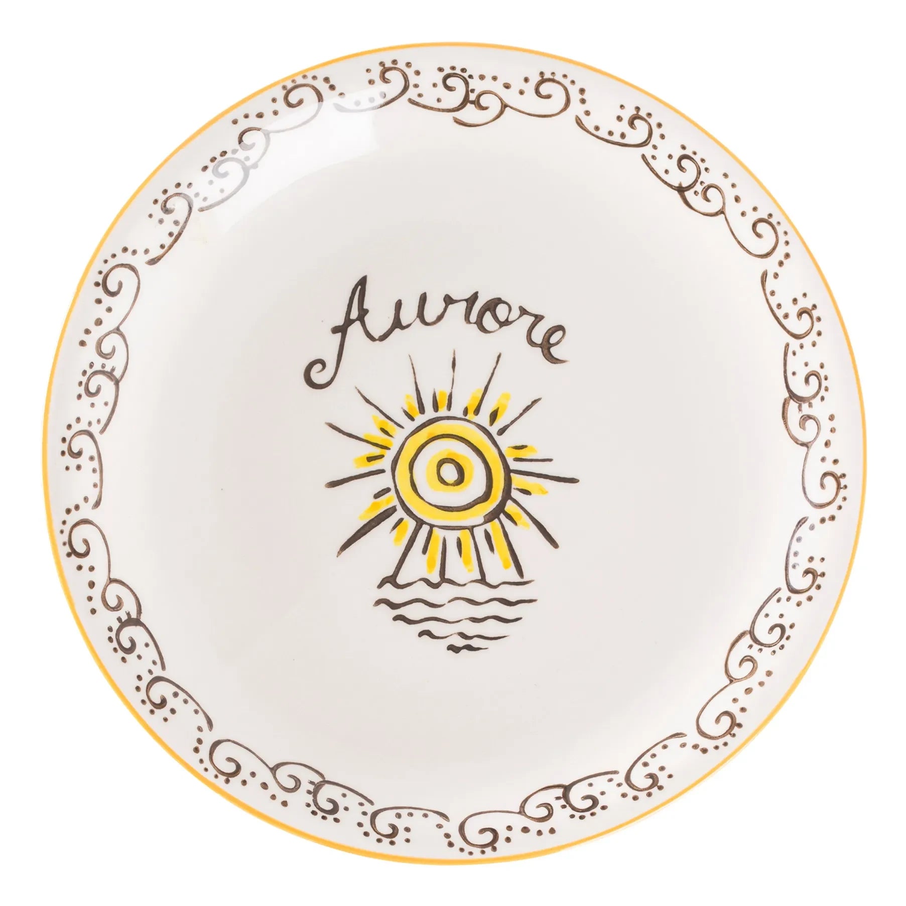 Tressé - Aurore Dinner Plate | Yellow