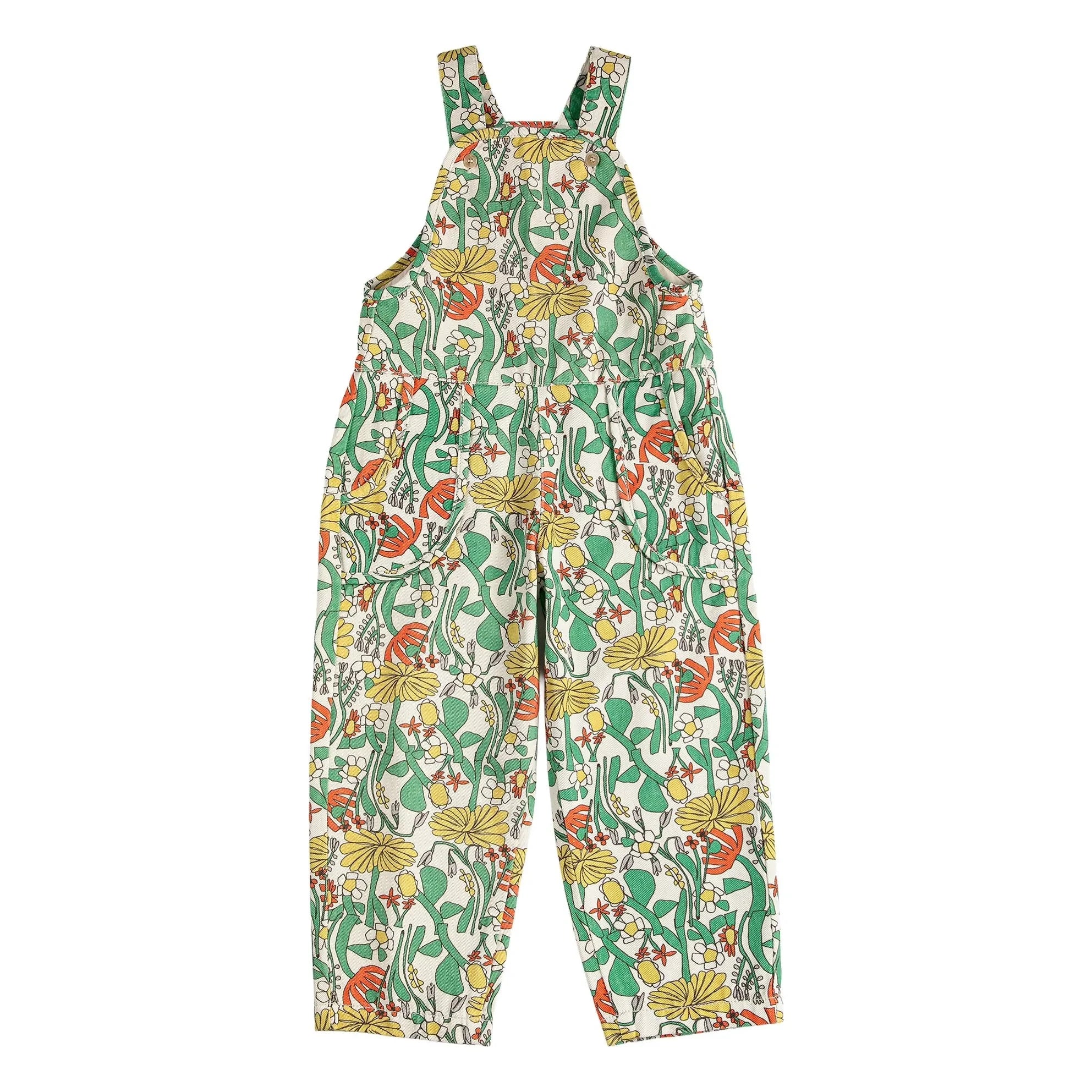 Bobo Choses - Organic Cotton Floral-Print Romper | White