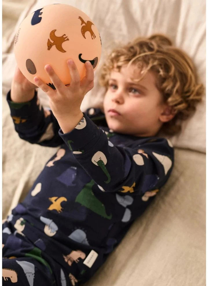 Liewood - Wilhelm Dinosaurs Organic Cotton Pajamas | Navy