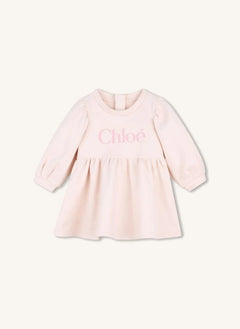 Chloé - Chloé organic cotton fleece dress | Peach