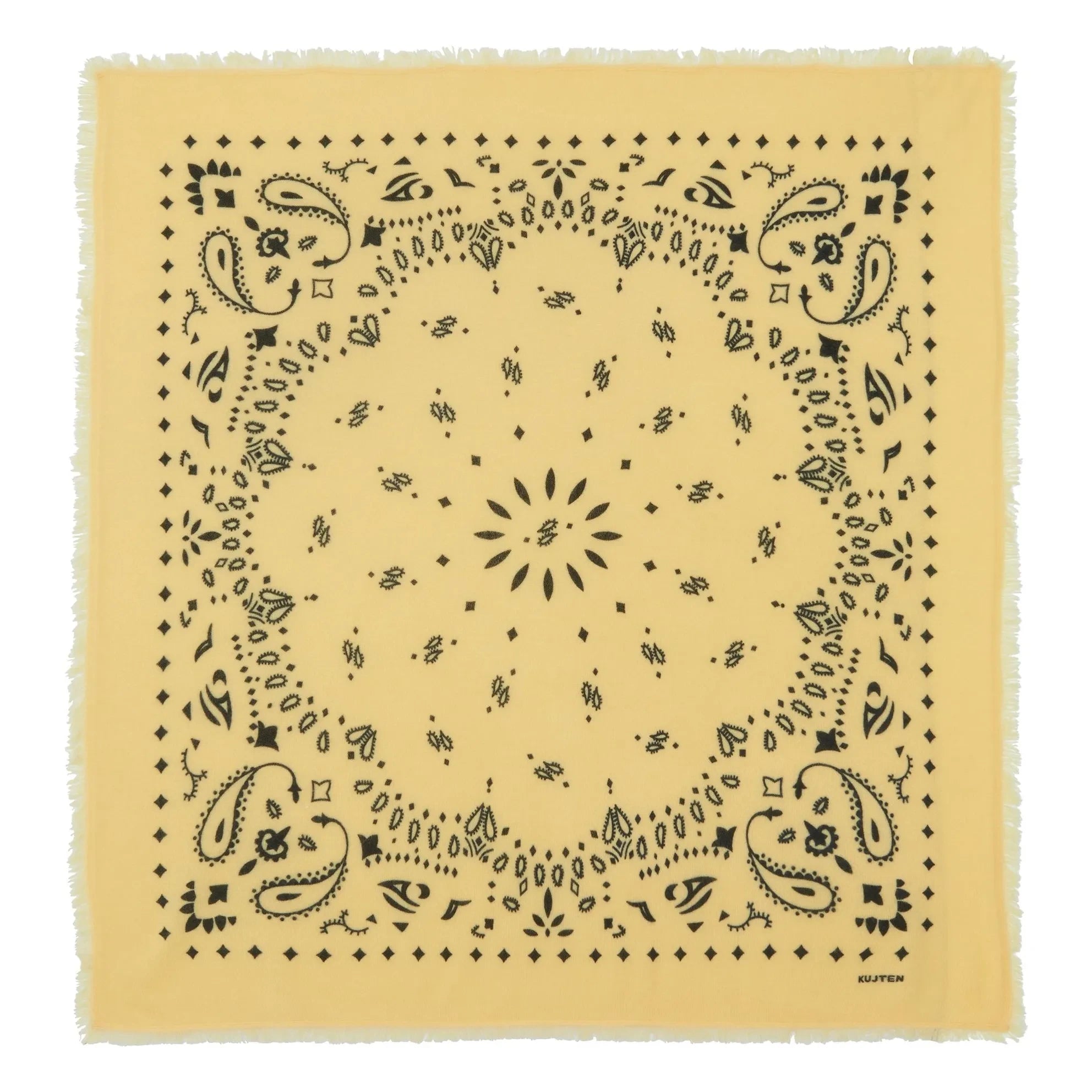Kujten - Hachiko Cashmere Bandana | Anise Green