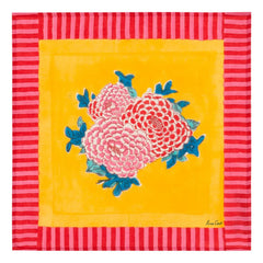 Lisa Corti - Arabesque Corolla Napkin | Yellow