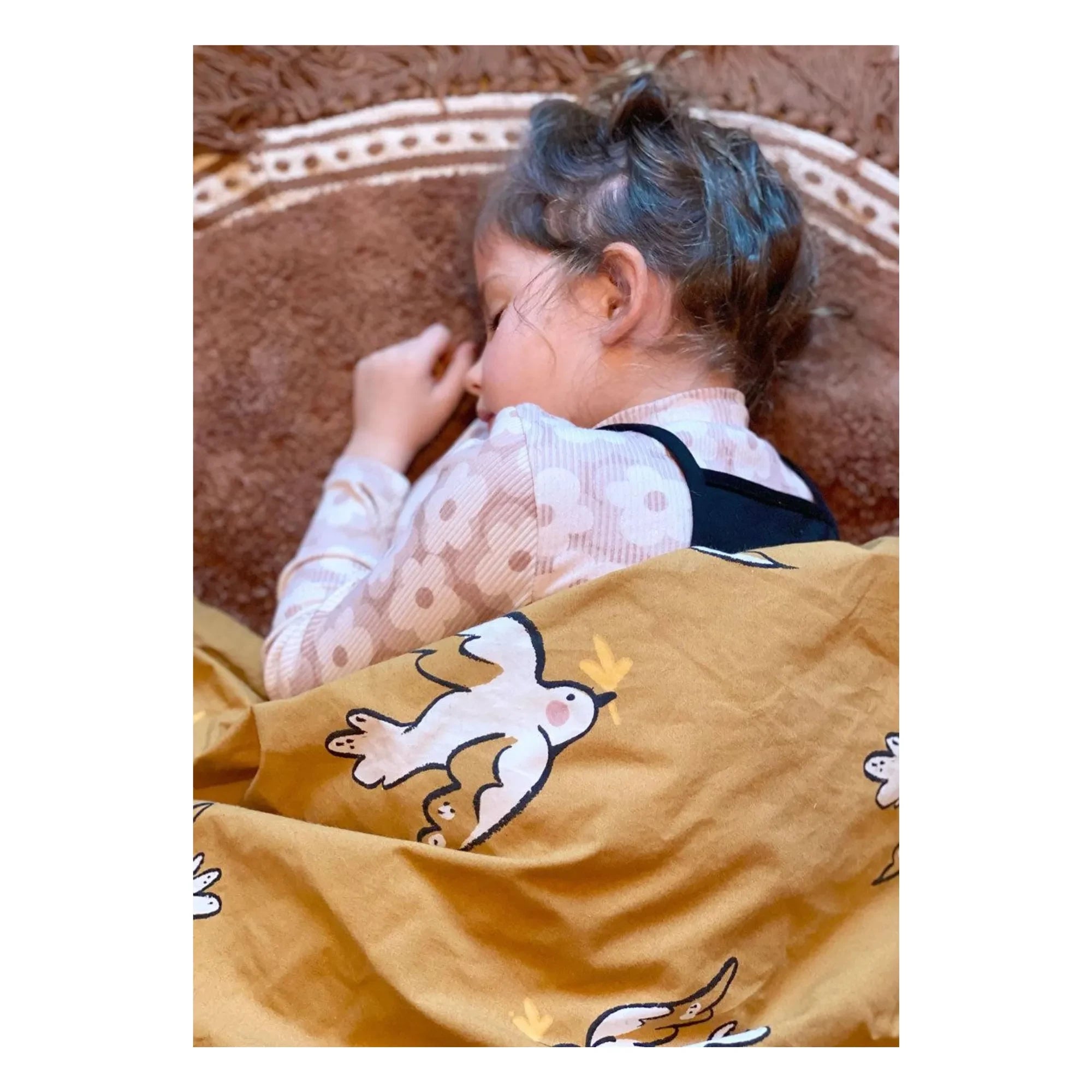 Studio Loco - Organic Cotton Bird Bed Sheet Set | Mustard