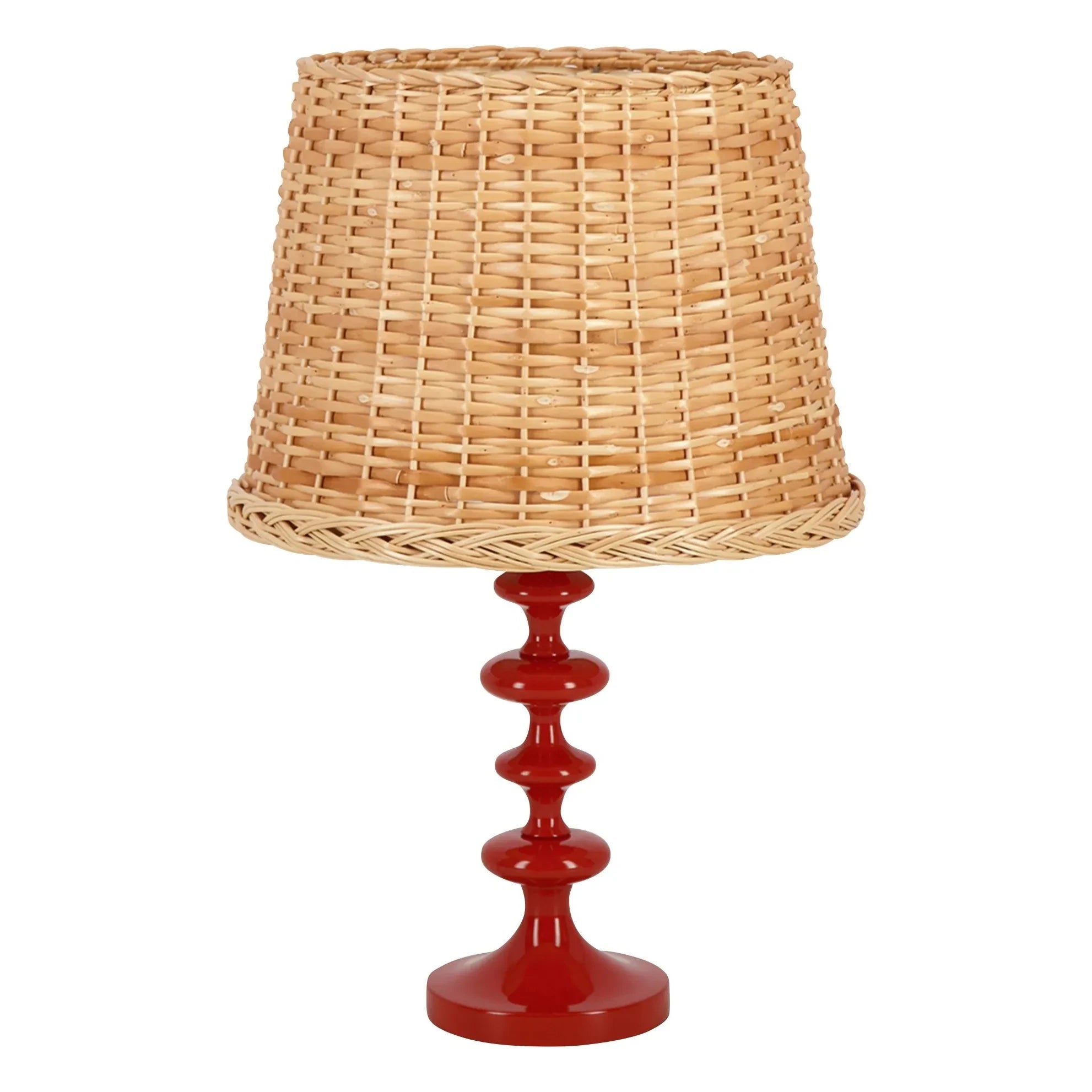 House of Capricorn - Freixo Wooden Lamp Base | Brick Red
