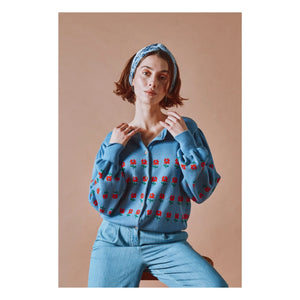 Emile et Ida - Organic Cotton Jacquard Cardigan | Nuage