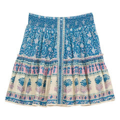M.A.B.E. - Myla Cotton Skirt | Blue