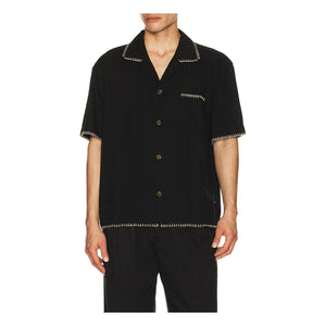 Rhythm - Relaxed Whip Short Sleeve Shirt | Black