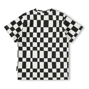 Molo - Riley Damier Organic Cotton T-Shirt | Black