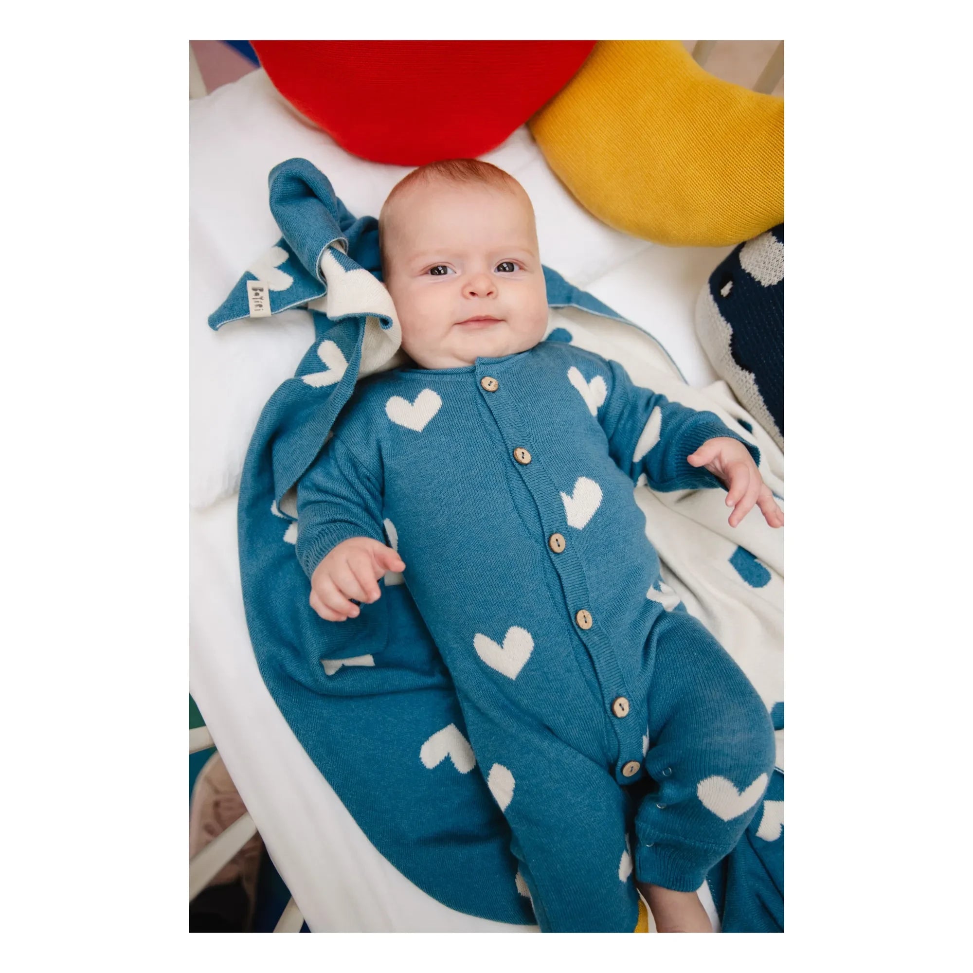 Bayiri - Cute Organic Cotton Romper | Blue