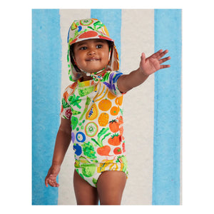 Halcyon Nights - Fruit Recycled Fiber UV Protection Bath T-Shirt | Ecru