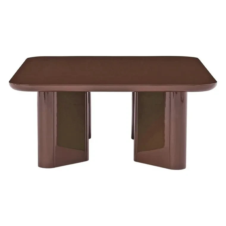 Gabrielle Paris - Thelma Polished Wood Coffee Table | Cranberry