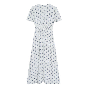 the new society - Melissa Linen Dress | White