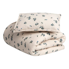 garbo&friends - Blueberry Cotton Muslin Bedding Set | Cream