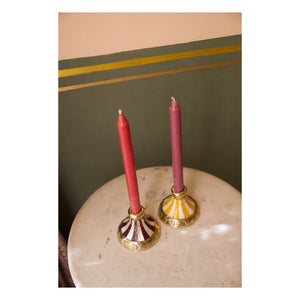 Doing Goods - Sanya Brass Candle Holder | Yellow