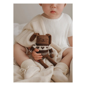 Main Sauvage - Bunny Jacquard Sweater | Mocha