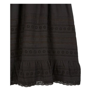 Emile et Ida - Broderie Anglaise Cotton Dress | Black