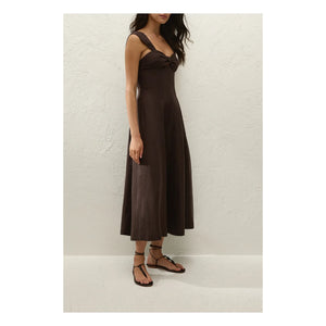 Faithfull the Brand - Pallida Linen and Cotton Dress | Brown