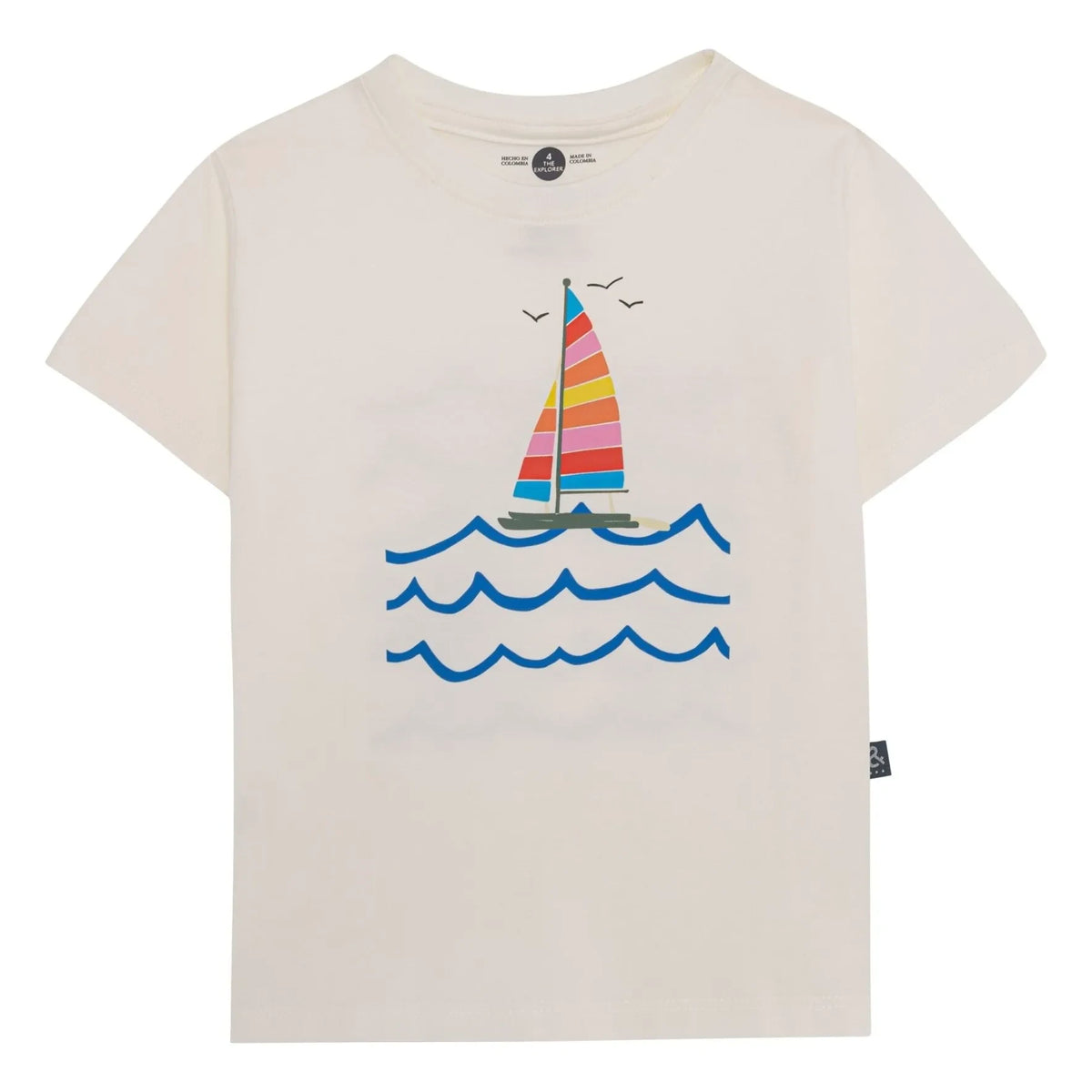Pepita & Me - Sailboat printed T-shirt | White