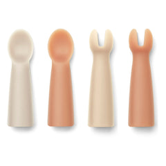Liewood - Terra Silicone Baby Cutlery Set | Pink