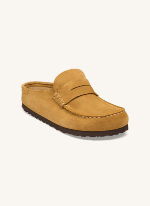 BIRKENSTOCK - Naples Suede Slippers | Yellow