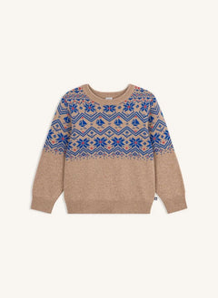 Petit Bateau - Jacquard Wool Sweater | Beige