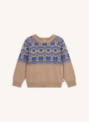 Petit Bateau - Jacquard Wool Sweater | Beige