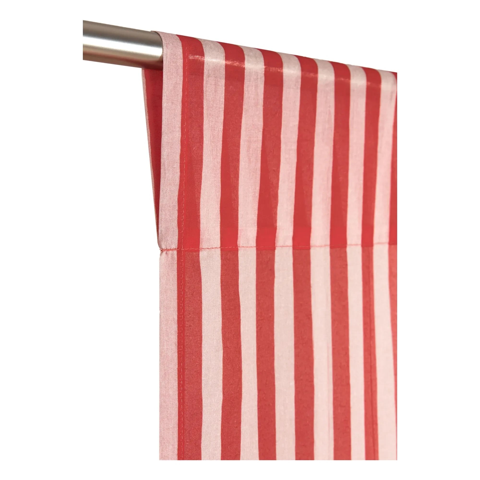 Nobodinoz - Wendy Checked Cotton Voile Curtain | Red