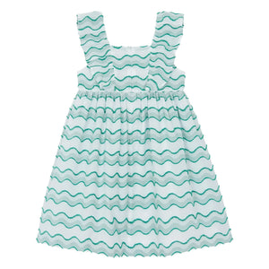 Tartine et Chocolat - Wave Pattern Dress | Green
