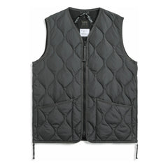 Taion - Unisex V-Neck Sleeveless Military Jacket | Carbon