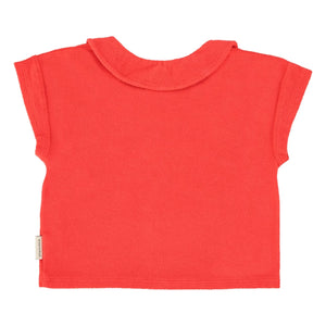 Piupiuchick - Amour Sponge Organic Cotton T-shirt | Red